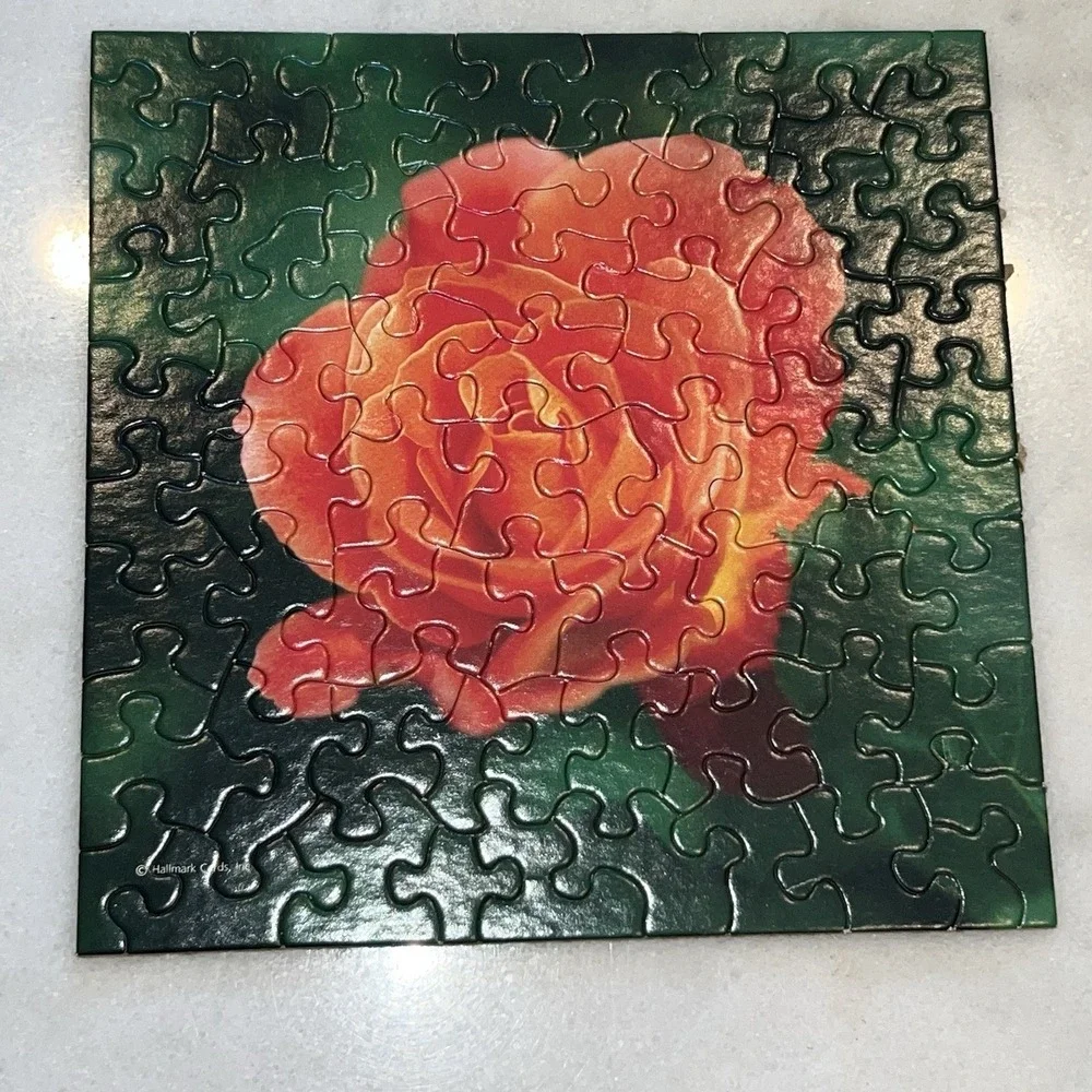 Vintage Springbok Multi Puzzle‎ A Quarter of Roses Complete Hallmark Mini 4 in 1